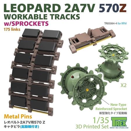 Leopard 2A7V 570Z Workable Tracks w/Sprocket (RFM)