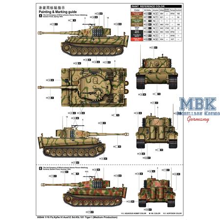 Pz.Kpfw.VI Ausf.E Sd.Kfz.181 Tiger I Medium Prod.