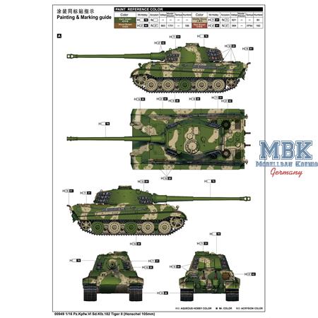 Pz.Kpfw.VI Sd.Kfz.182 Tiger II (Henschel 105) 1:16