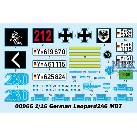 German Leopard 2 A6 MBT 1:16