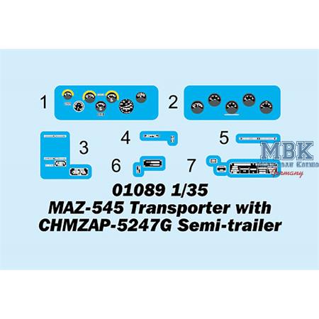 MAZ-545 Transporter with CHMZAP-5247G Semi-trailer