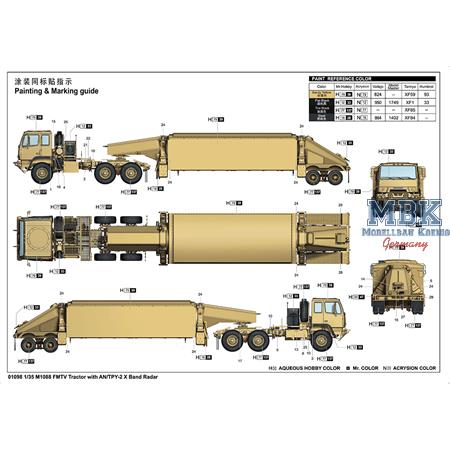 M1088 FMTV Tractor with AN/TPY-2 X Band Radar