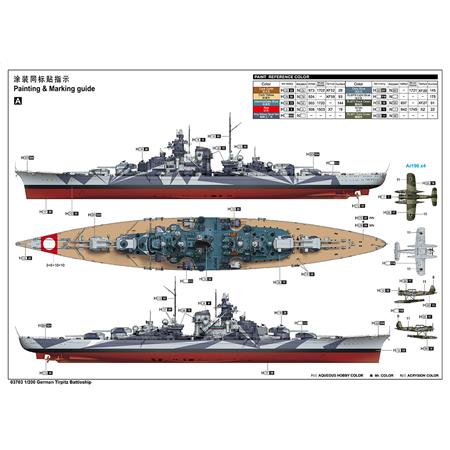 German Battleship Tirpitz (1:200)