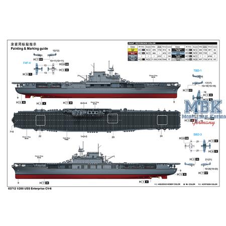 USS Enterprise CV-6 (1:200)