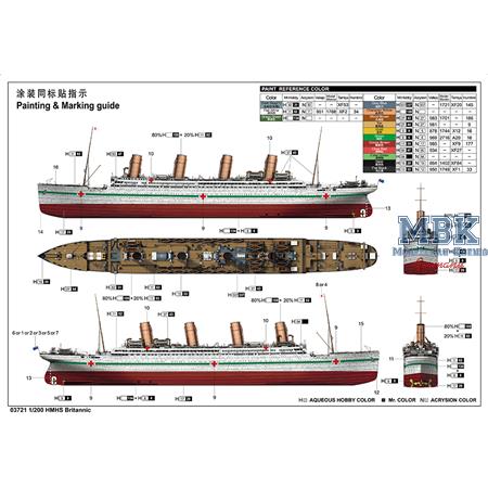 HMHS Britannic (1:200)