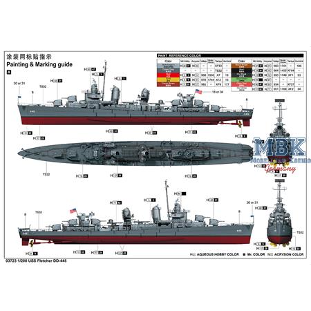 USS Fletcher DD-445 (1:200)