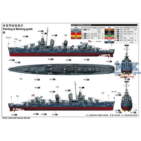 USS Fletcher DD-445 (1:200)