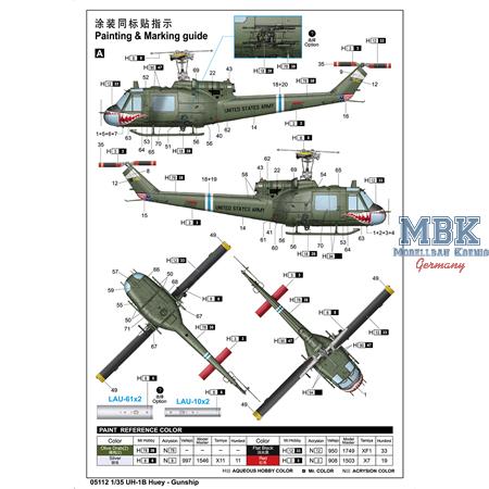 UH-1B Huey - Gunship (1:35)