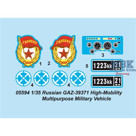 Russian GAZ39371 High-Mobility Military Vehicle