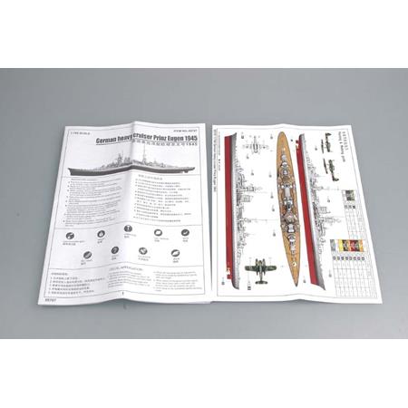 German cruiser Prinz Eugen 1945 1:700