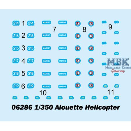 Alouette Helicopter 1:350