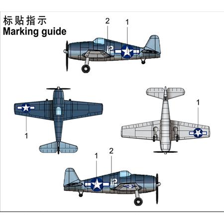 Grumman F-6F HELLCAT (Pre-painted) 1:350