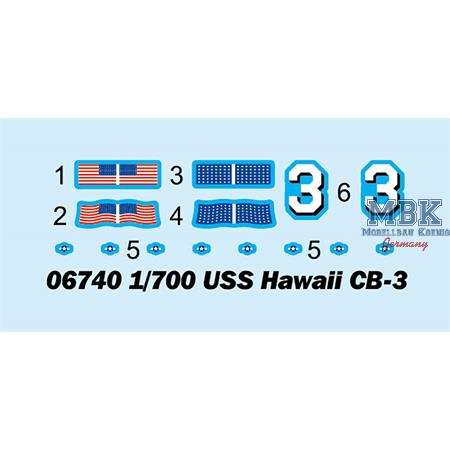 USS Hawaii CB-3 1:700