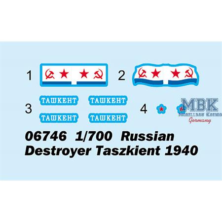 Russian Destroyer Taszkient 1940 1:700