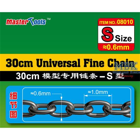 30cm Universal Fine Chain S Size 0.6mm X 1.0mm