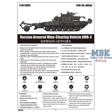 Russian Armored Mine-Clearing Vehicle BMR-3
