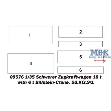 schw. Zugkraftwagen FAMO 18t w/6t Bilstein Crane