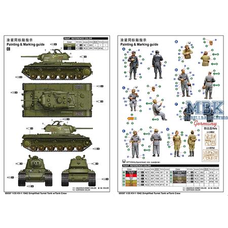 KV-1 1942 Simplified Turret Tank w/ Tank Crew