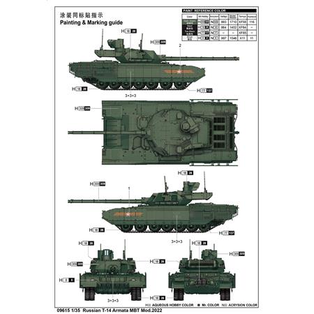 Russian T-14 Armata MBT Mod.2022