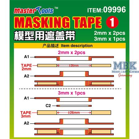 Masking Tape 1 - 2mm*2 , 3mm*1