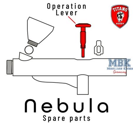 Sparepart 8. Operation Lever for NEBULA Airbrush