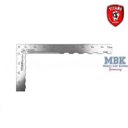 L Ruler with engraving guide