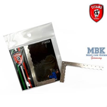 L Ruler with engraving guide