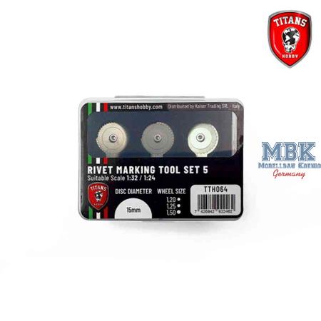 Rivet Maker Tool Set #5 for scales 1:32/1:24