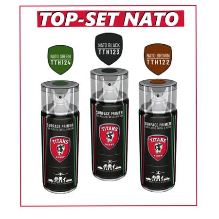 TOP-SET NATO GREEN BLACK Brown Matt Primer