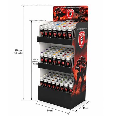 TITANS HOBBY PRIMER SET (21x6) inkl. DISPLAY