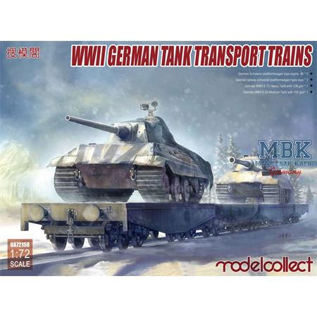 WWII German tank transport trains