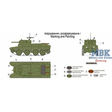 Artillery Self-Propelled Mount Based on the BT-7