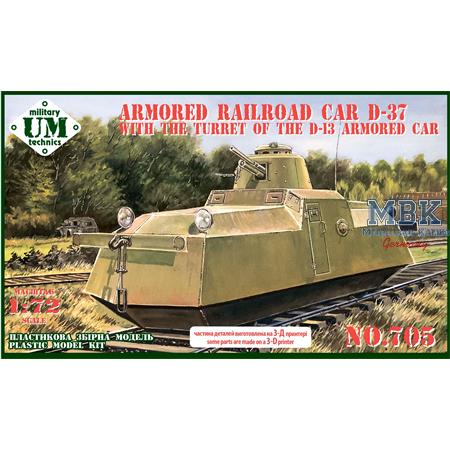 Armored Railroad car D-37 w/ turret D-13