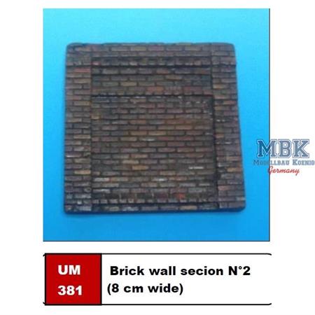 Brick wall secion N°2