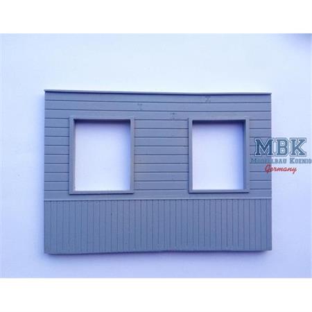 Russian wooden house section 2 windows (type 2)