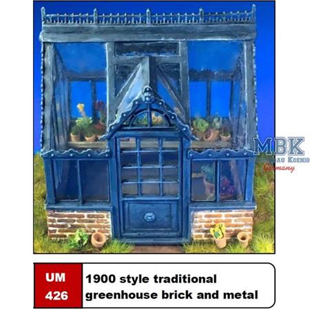 Traditional Greenhouse brick & metal