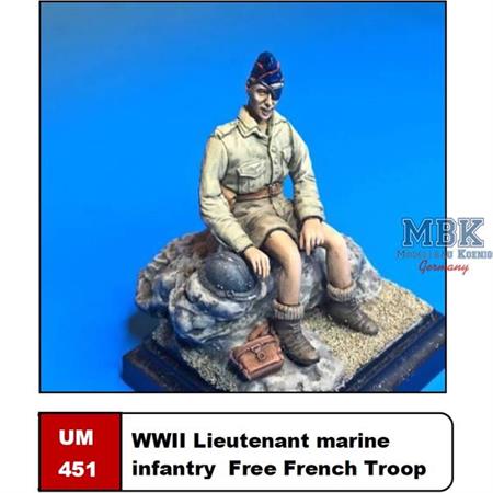 WW2 French Lieutenant Infanterie de Marine FFB