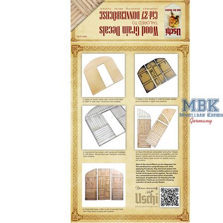 Wood Grain Decals for Cid-27 Donnerbüchse