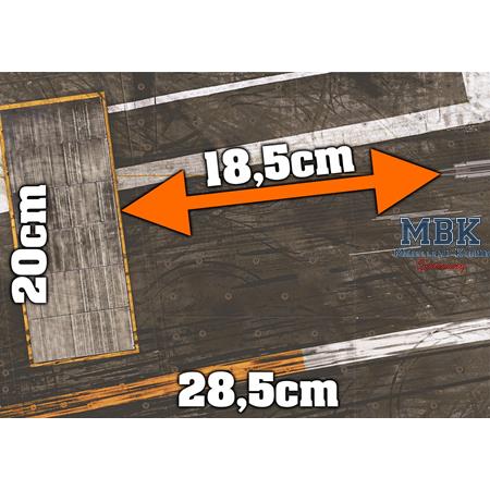 Carrier Deck mit Jet Blast Deflector (JBD) 1:72