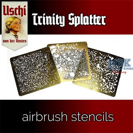TRINITY SPLATTER airbrush stencils set