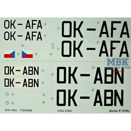 Avia F.VIIb (CSA, CLS)