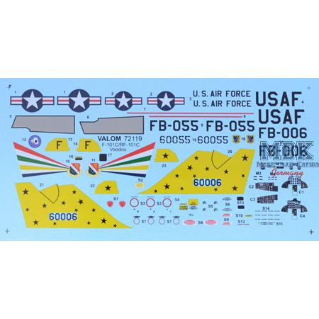 F-101A/RF-101C Voodoo (European mission)
