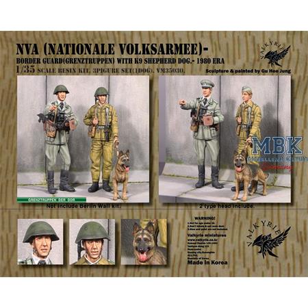 NVA Border Guards with dog - 1980 era