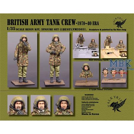 Modern British Army Tank Crew - 1970 Era