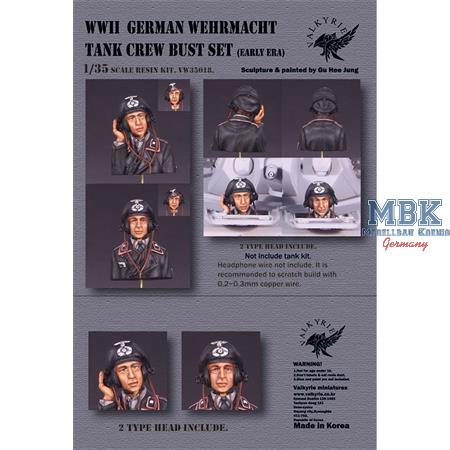 WWII German Wehrmacht Tank Crew Bust Set Early Era