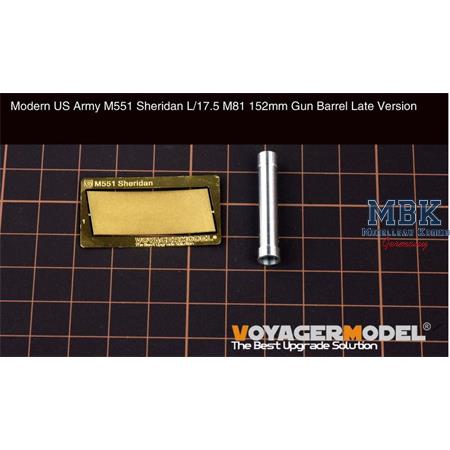 M551 Sheridan L/17.5 M81 152mm Gun Barrel Late