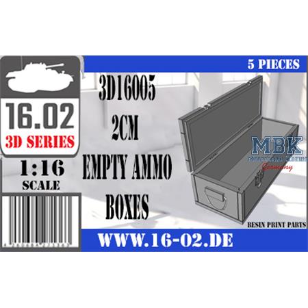 Empty 2cm Ammo boxes  (1:16)