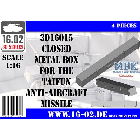 Closed metal box for Taifun AA missile (1:16)