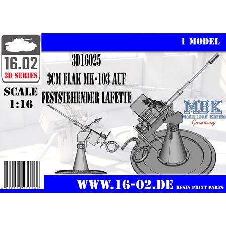 3cm Flak MK-103 auf feststehender Lafette (1:16)