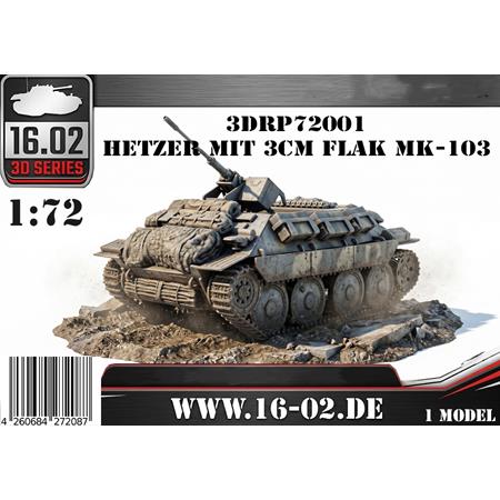 Bergepanzer 38(t) Hetzer mit 3cm Flak MK103 (1:72)